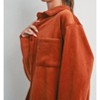 Women's Corduroy And Velvet Jacket - Buttermelon - 4 of 4