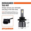SYLVANIA H13 LED Ultra -  Fog Lights For Cars and Trucks - Headlight Bulbs for Off Road Powersports - 6000k Cool White LED Light - Maximum Lifespan - 4 of 4