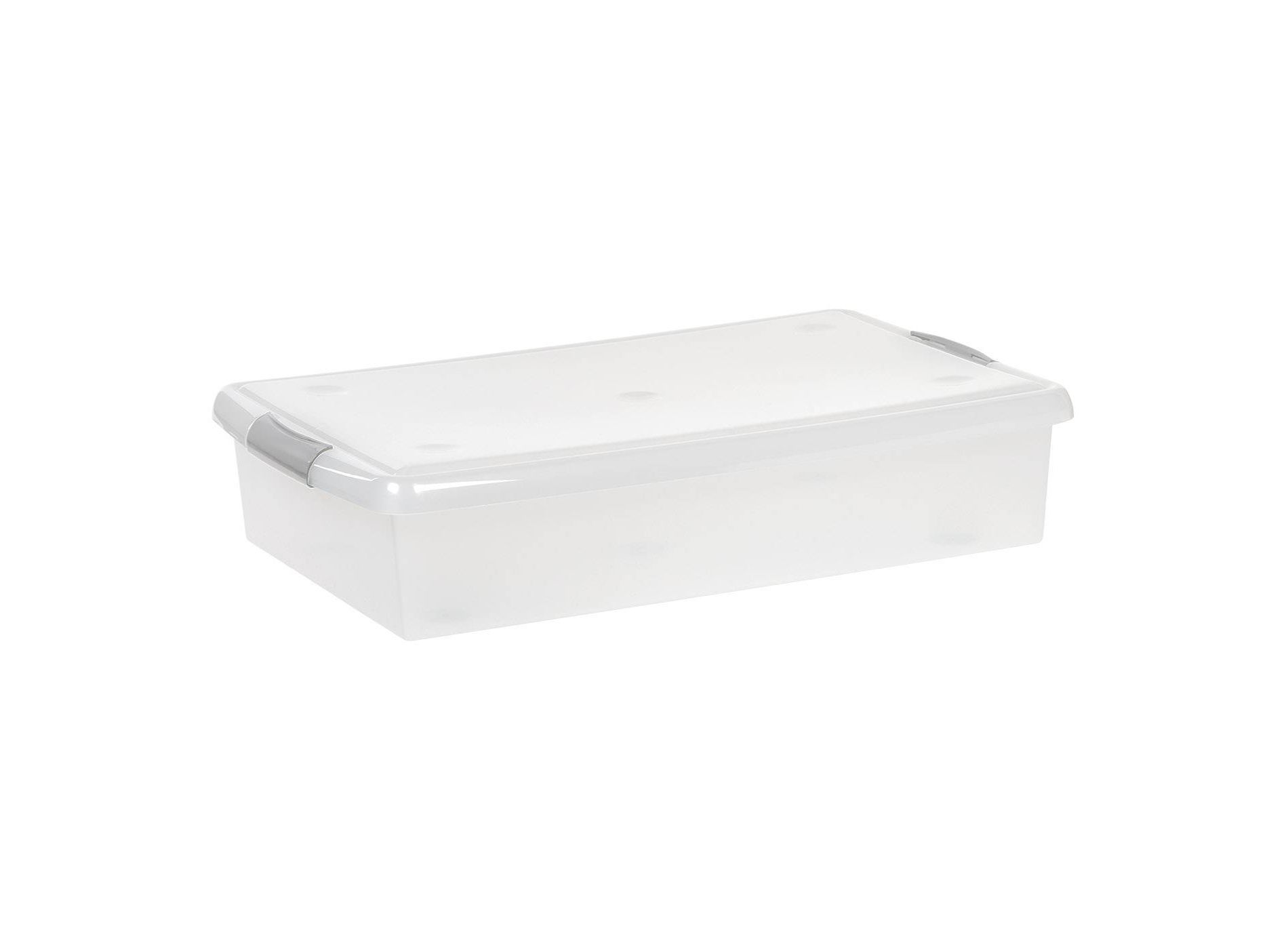 IRIS Underbed Plastic Storage Container with Lid Clear