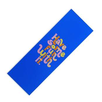 Rhianna Marie Chan Have Some Fun With It Blue (6mm) 70" x 24" Yoga Mat - Society6