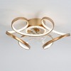Bella Depot 22" Modern Gold Flush Mount Ceiling Fan 6-Speed Reversible Motor with Dimmable Light and Remote and APP Control - 3 of 4