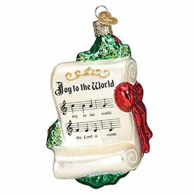 Old World Christmas Blown Glass Ornament for Christmas Tree, Joy to The World