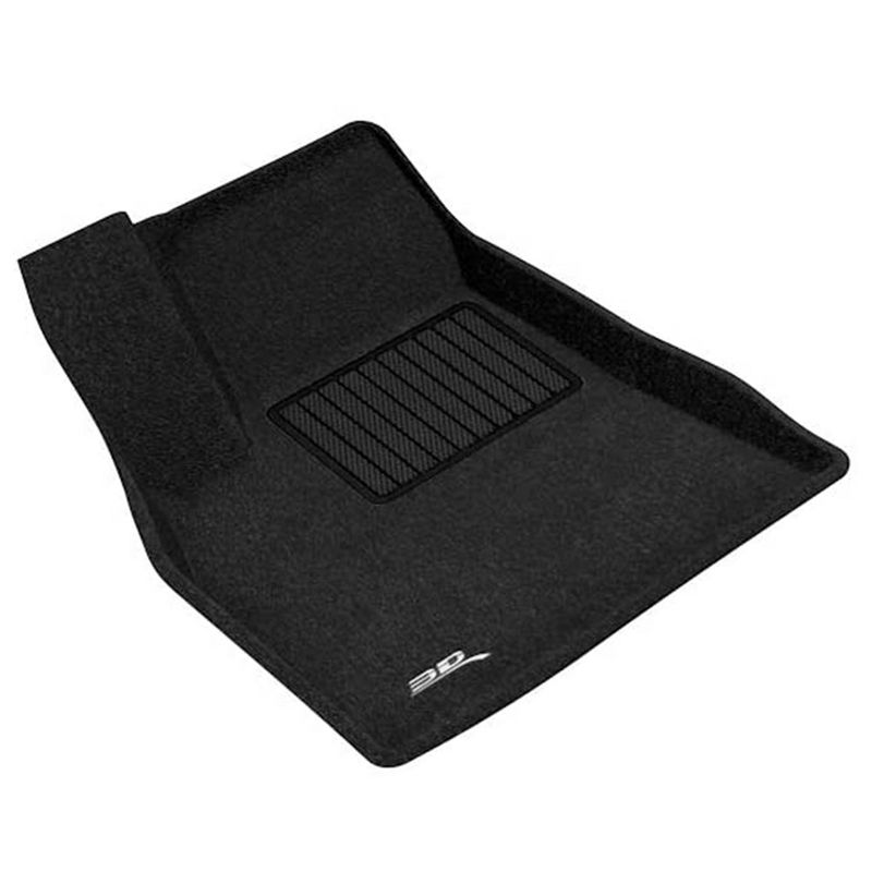 3D MAXpider Elegant Series Custom Fit All Weather Carpeted Car Floor Mat Liner Set, for 2012 to 2014 Tesla Model S, Front and Back Row, Black, 2 of 5