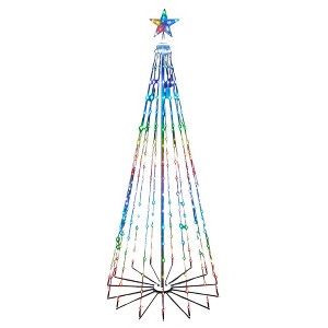 Kurt Adler 6 Foot Pre-Lit RGB LED Collapsible Decorated Tree - 1 of 1