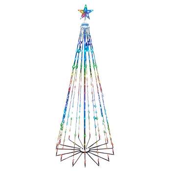 Kurt Adler 6 Foot Pre-Lit RGB LED Collapsible Decorated Tree