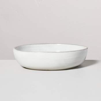 34oz Stoneware Reactive Glaze Pasta/Grain Bowls Gray - Hearth & Hand™ with Magnolia