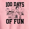 Boys' - Peanuts - 100 Days Of Fun Graphic Long Sleeve Fleece Sweatshirt - 2 of 4