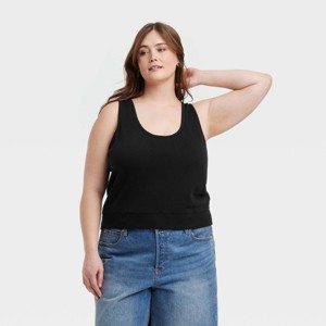 Women's Leisure Studio French Terry Tank Top - Universal Thread™ - 1 of 3