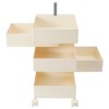 YIYIBYUS 360 Rotating Bedside Storage Cabinet 5 Tiers End Table with Wheels - 2 of 4