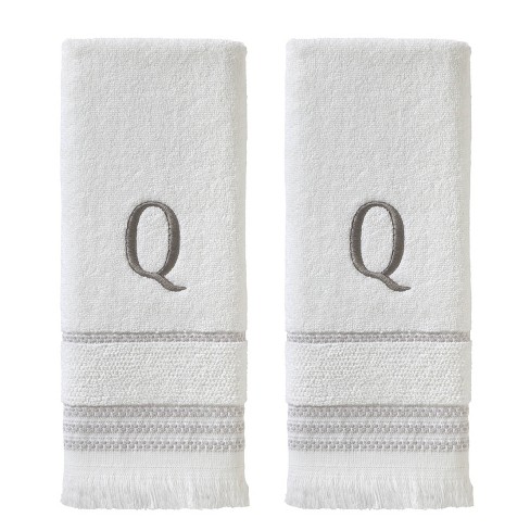 Monogrammed Luxury IVORY Bath Towel Set, Hand Towels, Wedding Gift