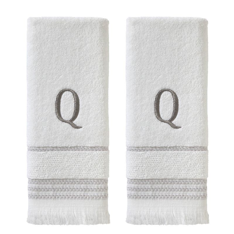 2pc Casual Monogram &#39;Q&#39; Hand Towels - SKL Home, 1 of 4