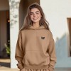 Dalix Butterfly Embroidery Midweight Fleece Sweatsuit Set Hoodie Jogger Soft Fleece Relaxed Fit Lounge Womens - 4 of 4