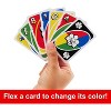 Mattel Games UNO Flex Card Game for Family Night Where Cards Change Color When Flexed in Collectible Tin Box - 4 of 4