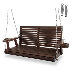 Fortune Candy Porch Swing 2-Seater for Outdoor Patio Garden Yard - 1 of 4
