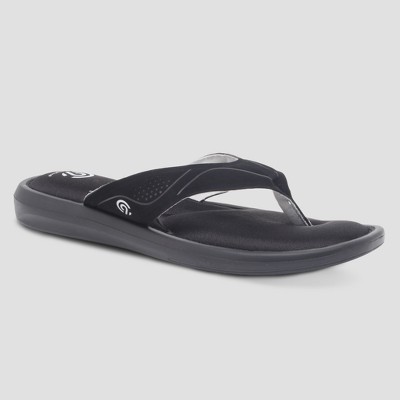 black champion flip flops