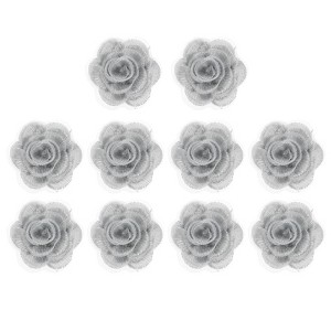 Unique Bargains Iron On Durable DIY Clothing Flower Lace Embroidery Applique 10 Pcs - 1 of 4