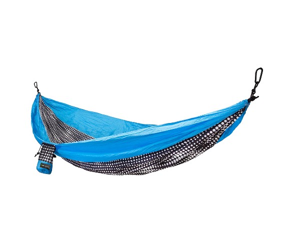 Camping hammock single Electric blue/black - Eco Trekker