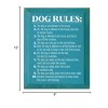 Slickblue Rustic Dog Lover Wall Decor – 10 Funny Dog Rules Sign – Pet Humor Wooden Accent – 9x12 inches, Color Options - 3 of 3