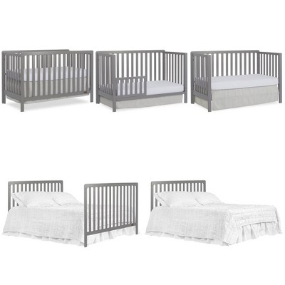 Storm Grey Pine 5-in-1 Convertible Crib