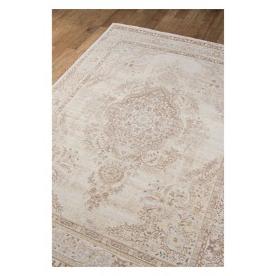 Ivory Rectangular Braided Synthetic Stain-Resistant Rug 7'10" x 10'6"