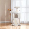 45.3-Inch Cat Tree Cat Tower for Indoor Cats with Scratching Post, Ramp, Perch, Spacious Cat Cave - 2 of 4