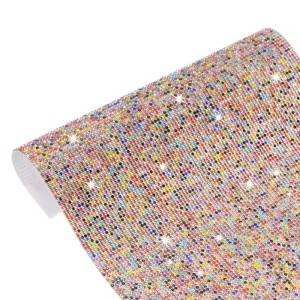 Unique Bargains Rhinestone Sticker Self-Adhesive Flexible Durable Multicolored 1 Pc - 1 of 4