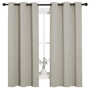 NICETOWN Grommet Top Blackout Curtains, Thermal Insulated Noise Reducing Window Drapes (Set of 2) - 1 of 4