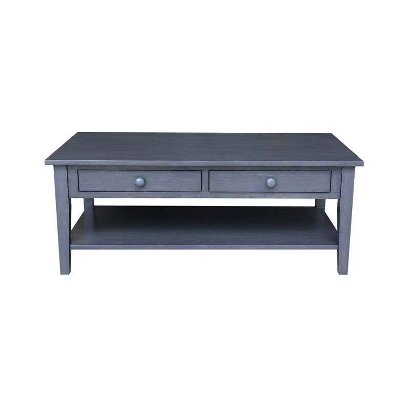 Spencer Coffee Table Antique Washed Heather Gray - International Concepts, 4 of 12