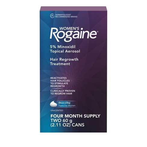 Fortælle pakke Vulkan Women's Rogaine 5% Minoxidil Foam For Hair Thinning And Loss, Topical  Treatment For Hair Regrowth - 2.11oz : Target