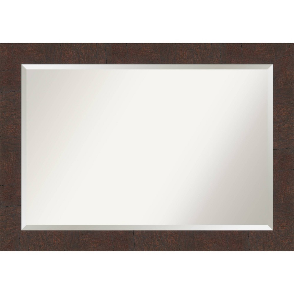 Photos - Wall Mirror 41" x 29" Wildwood Framed  Brown - Amanti Art