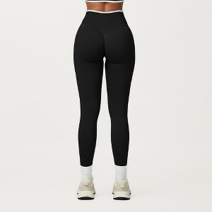 Anna-Kaci Active Women's High Waist Seamless Athletic Leggings with Stretch Fit and Contoured Design - 1 of 4