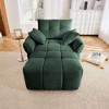Sapphtopaz Single Sofa with Throw Pillows Ergonomic Upholstered Couches with Armrests Comfy Couch Sofa Chair for Living Room,Apartment,Bedroom - 3 of 4