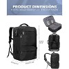 Hynes Eagle 44L Travel Backpack + Fanny Pack-Black - 2 of 4