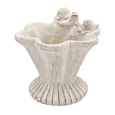 Chery Life Sand and Cement Coral Planter with Textured Beige Finish
