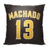 18"x18" MLB San Diego Padres 23 Manny Machado Player Printed Throw Decorative Pillow - 2 of 4