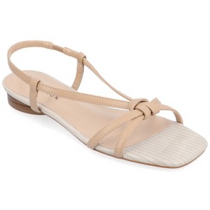 Journee Collection Womens Bridget Sling Back Low Block Heel Sandals - 1 of 4