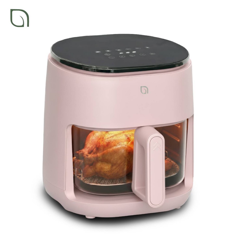Willow Kitchen 5qt Digital Glass Air Fryer Pink