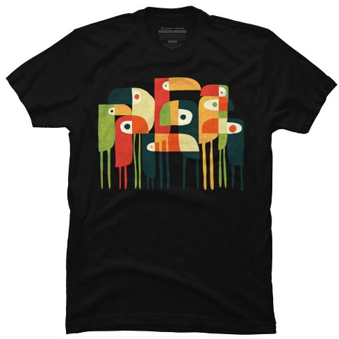 Men's Design By Humans Bird Family By Radiomode T-shirt - Black - Small ...