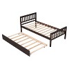 Dolonm Twin Bed with Trundle,Platform Bed Frame with Headboard & Footboard, Space-Saving, No Box Spring Needed - 4 of 4