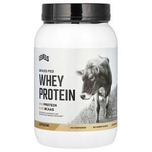 Levels Grass Fed Whey Protein Powder, Cappuccino, 2 lb (907 g) - 1 of 2