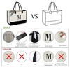 BeeGreen Embroidery Monogram Initial Tote Bag for Women Teacher Mom Fr - 2 of 4