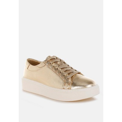 Женские кроссовки Rag & Co Womens Cincinati Metallic Pleather Chunky Sneakers 5 — фото 2