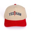 3D Puff Embroidered Yee Haw Cowgirl - Women's Corduroy Trucker Hat - 3 of 3