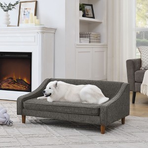 Kumasinova Elevated Dog Bed,Modern Dog Couch Bed with Unique Armrest Design,Large Dog Bed for Medium&Big Breeds,Comfortable Dog Furniture - 1 of 4