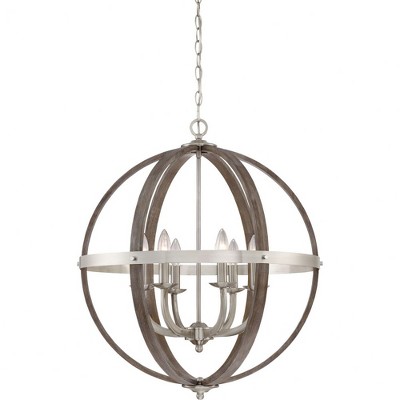 Quoizel Lighting Fusion 6 - Light Chandelier in  Brushed Nickel