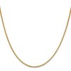 Black Bow Jewelry 2.1mm 14k Yellow Gold Diamond Cut Open Franco Chain Necklace - 3 of 4