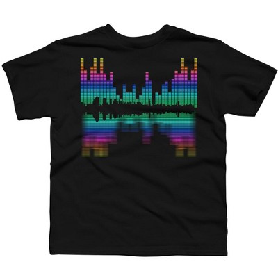 Boy's Design By Humans City of Sounds By clingcling T-Shirt