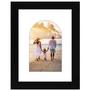 Americanflat Picture Frame with Oval Mat Insert and Shatter-Resistant Glass - Signature Collection - Photo Frame for Wall Display - 1 of 4