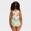Toddler Girls' Bluey Ruffle Bikini - Yellow - 2 of 3