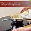 Alva Maestro 1.6 Qt. 5-Ply Stainless Steel Saucier Pan Lasered Measurements Non-Toxic PFAS Free Compatible with All Stovetops Oven & Induction Safe - 3 of 4